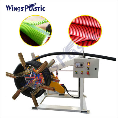 Ηλεκτρονική μηχανή κατασκευής σωλήνων DWC HDPE PVC διπλής τοιχώδους κυματοειδούς σωλήνα μηχανή εκτόξευσης