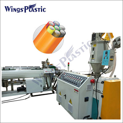 HDPE γραμμή παραγωγής μηχανών εξώθησης σωλήνων περιβλημάτων δεσμών Micropipe καλωδίων PE