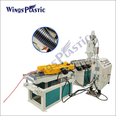 σωλήνας PE PVC μηχανών PP εξωθητών σωλήνων 1032mm ενιαίος ζαρωμένος τοίχος που κατασκευάζει τη μηχανή