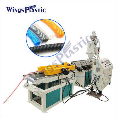 σωλήνας PE PVC μηχανών PP εξωθητών σωλήνων 1032mm ενιαίος ζαρωμένος τοίχος που κατασκευάζει τη μηχανή