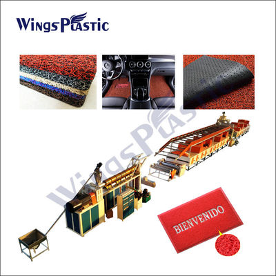 Σπείρα CarMat PVC που κάνει το χαλί PVC μηχανών που κατασκευάζει τη μηχανή να μειώσει το χαλί 500kg/H