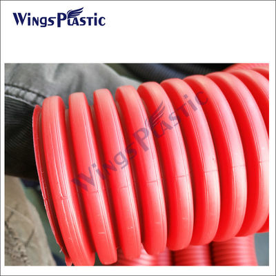 Ηλεκτρονική μηχανή κατασκευής σωλήνων DWC HDPE PVC διπλής τοιχώδους κυματοειδούς σωλήνα μηχανή εκτόξευσης