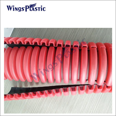 Μεγάλη ταχύτητα χαμηλής τιμής πλαστικό HDPE διπλό τοίχωμα κυματοειδής DWC σωλήνα κατασκευής μηχανή έκτασης