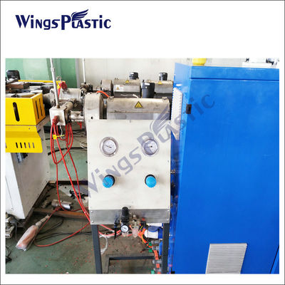 SJ50 διπλοτειχισμένη ζαρωμένη PVC μηχανή σωλήνων