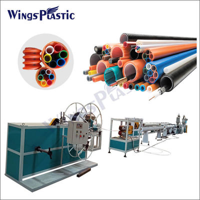 Πλαστική HDPE μηχανή εξώθησης σωλήνων καλωδίων οπτικών ινών δεσμών σωλήνων αγωγών μικροϋπολογιστών