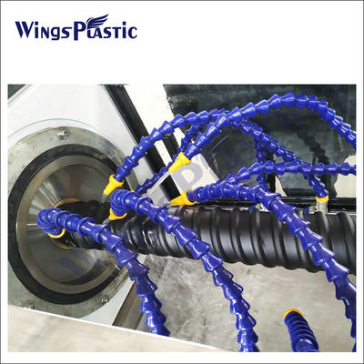 Σύστημα ελέγχου PLC HDPE Σπειροειδής κυματοειδής σωλήνας / σωλήνα γραμμής εκτόξευσης