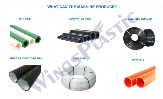 Μηχανή εκτόξευσης σωλήνων HDPE PPR PE PERT