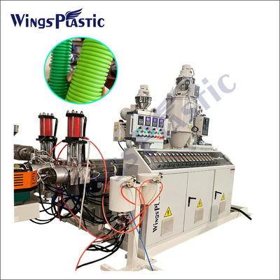110mm HDPE PE σωλήνα διπλό τοίχωμα κυματοειδή σωλήνα γραμμή εκτόξευσης