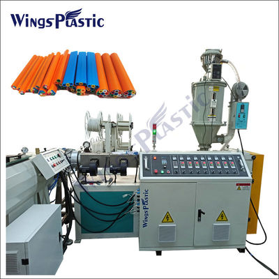 Πλαστικό καλώδιο PE 7 οδών Micropipe Bundle Duct Extruder Machine Πλαστικό μηχανή εκτόξευσης σωλήνων